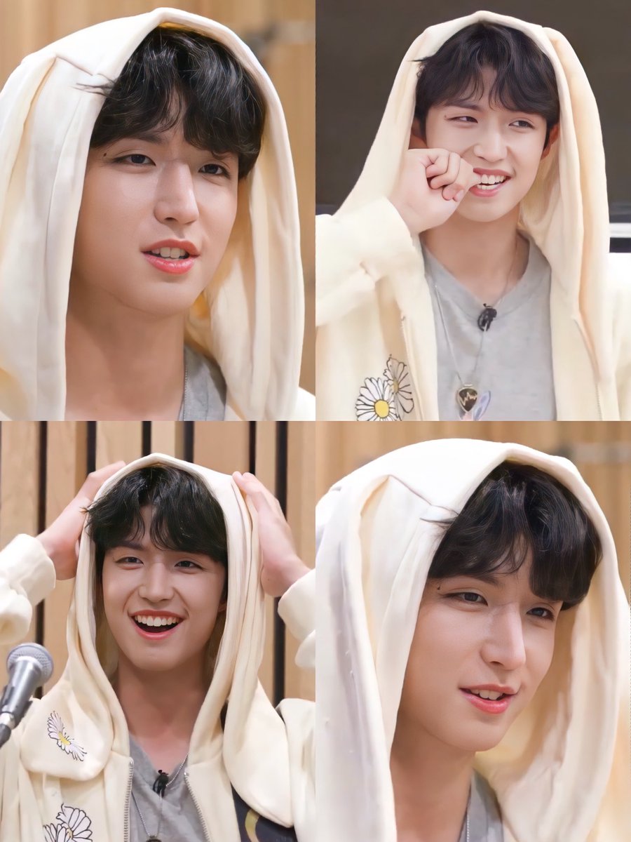 junhanly's tweet photo. junhan and his bunny hoodie 🐰 https://t.co/IVHr80gXM9