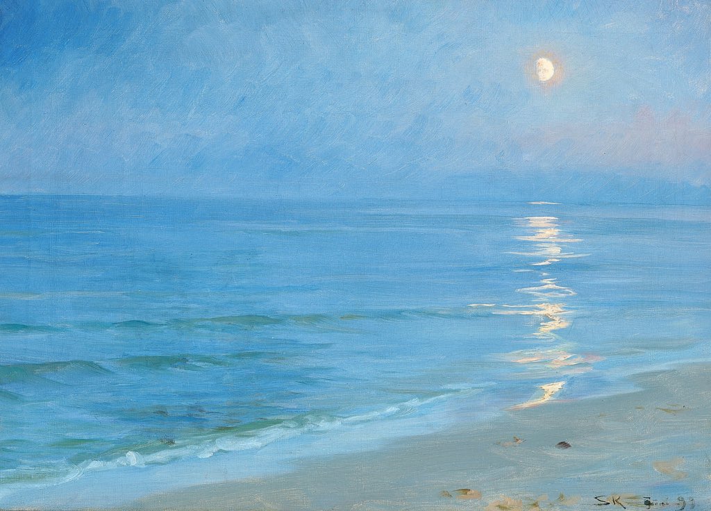 Brindille_'s tweet photo. Månelys over Skagen Strand, 1899 💙
🎨 Peder Severin Krøyer (Norwegian-Danish #painter, 1851 – 1909) https://t.co/wK85aHUQXs
