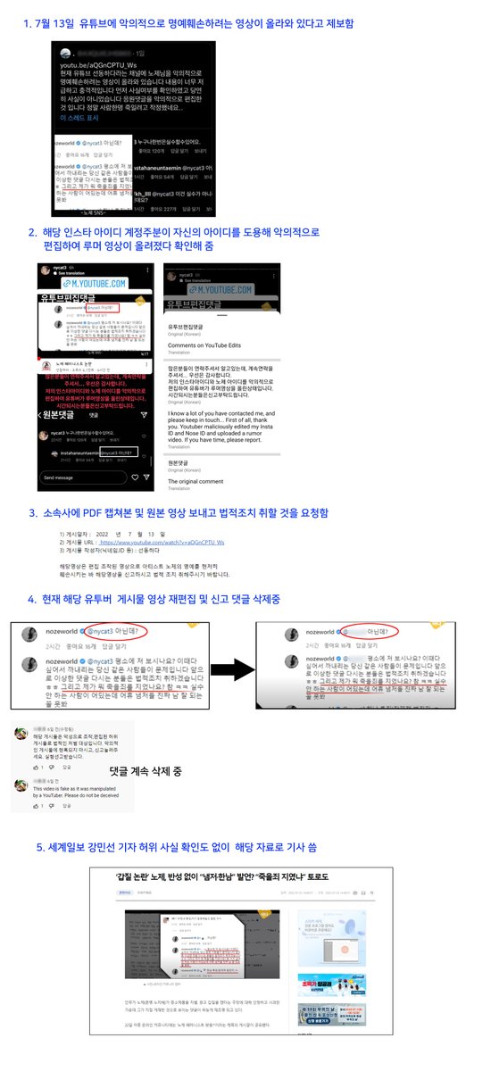 ganghye89490888's tweet photo. 현재 세계일보에서 올라 온 기사가 명백한 허위사실임에도 불구하고 사실 확인조차 하지 않고 기사를 쓰고 아티스트의 명예를 훼손시키고 있습니다. 우리팬들이야 알지만 기사를 보는 일반인들은?  정도가 지나치면 숨은 저의가 드러나기 마련입니다..우리 지혜지켜요

#노제허위사실유포 #명예훼손 https://t.co/mykJwnOw1V