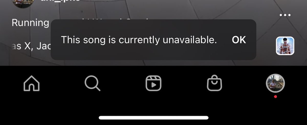 whale_to_be's tweet photo. @instagram My reels which were added with songs using audio tool started to be muted/no audio. And I receive “This song is currently not available warning” It started to happen one by one in my previous posts too (which previously had audio). 

How we can resolve this? https://t.co/w31mJgfSyH