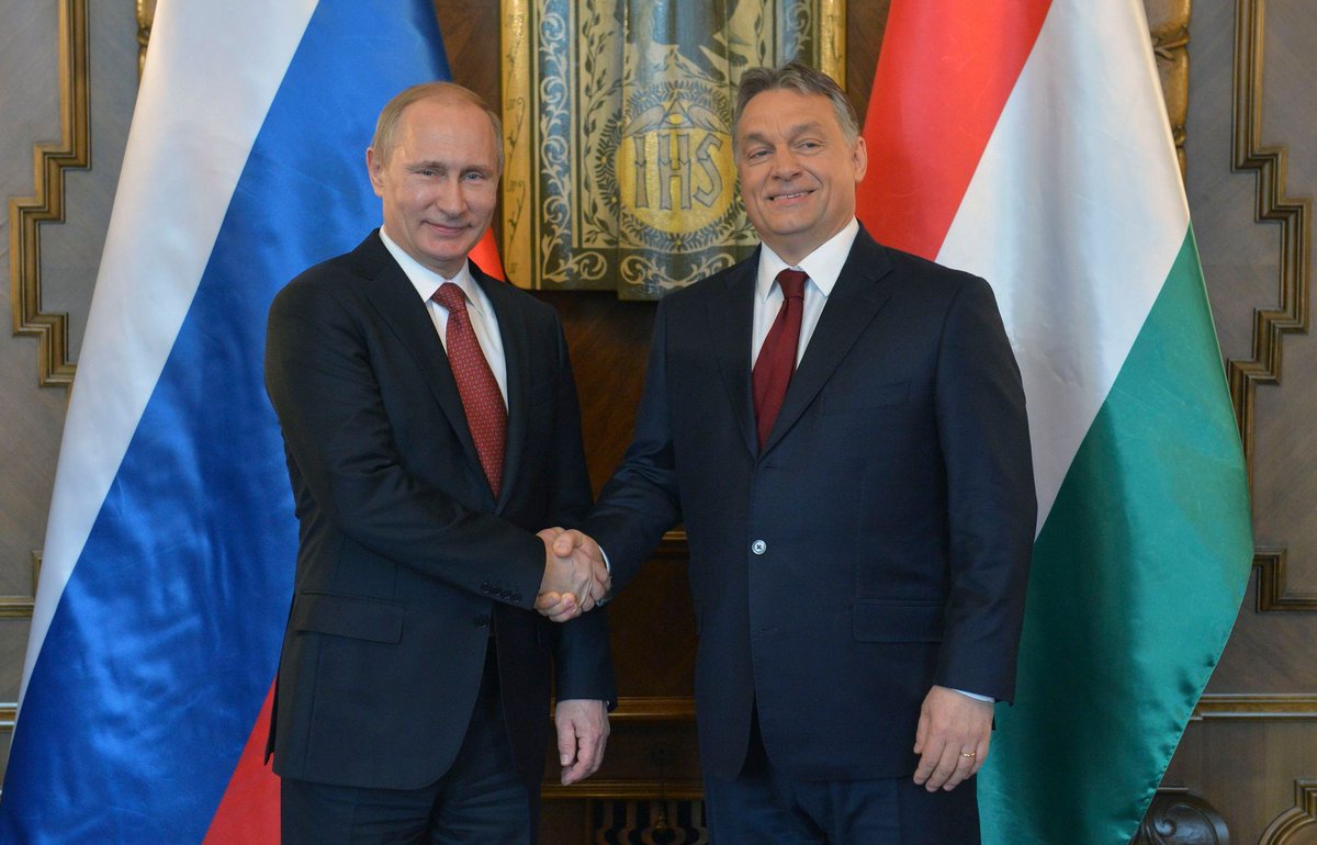 _JakubJanda's tweet photo. BOYCOTT: STOP FUNDING RUSSIAN ALLIES

Russia finances Hungarian state budget through discounted energy prices as payback for Hungary supporting Russian war crimes in Ukraine.

We should stop buying Hungarian goods soaked with Ukrainian blood.

Hungary should be isolated. https://t.co/WOaOZM4DKg