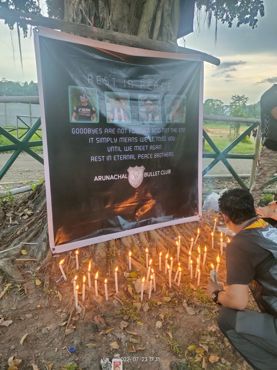 gliding_c's tweet photo. Paid our condolences to the Fallen Biker Brothers of Assam today at Indira Gandhi Park, Itanagar,A.P. 

RIP brothers!! https://t.co/lU0NALROGk