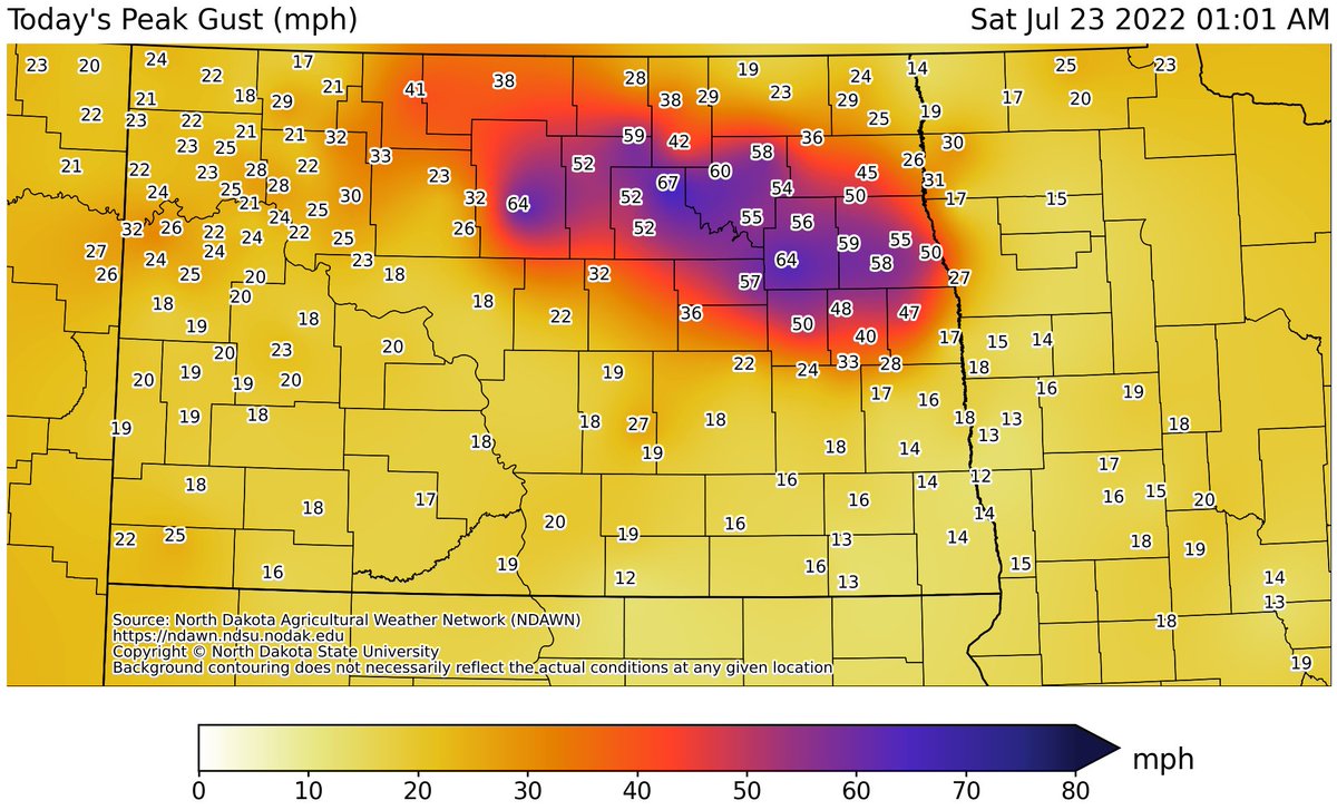 Severe Weather Eastern North Dakota into Western Minnesota July 23, 2022 / Twitter