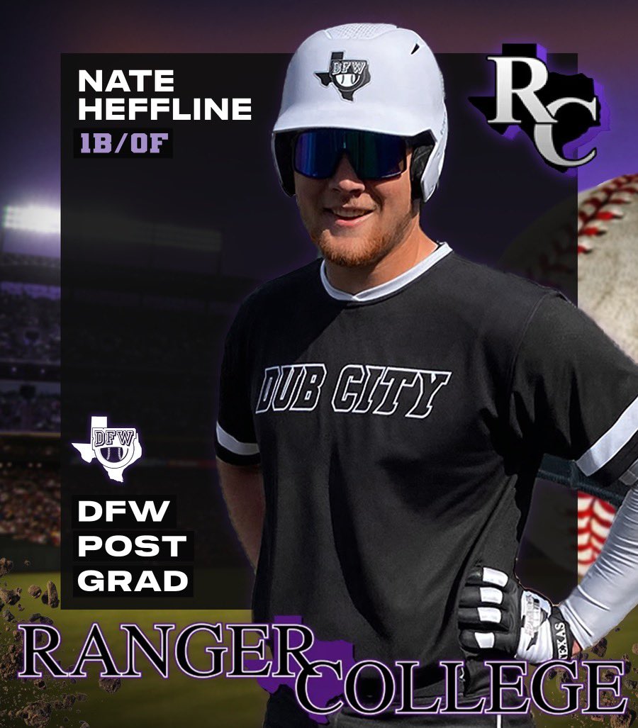 Big shoutout to <a href="/heffline/">Nate Heffline</a> on his commitment to <a href="/RangerBaseball_/">Ranger College Baseball</a> 

#DubCity