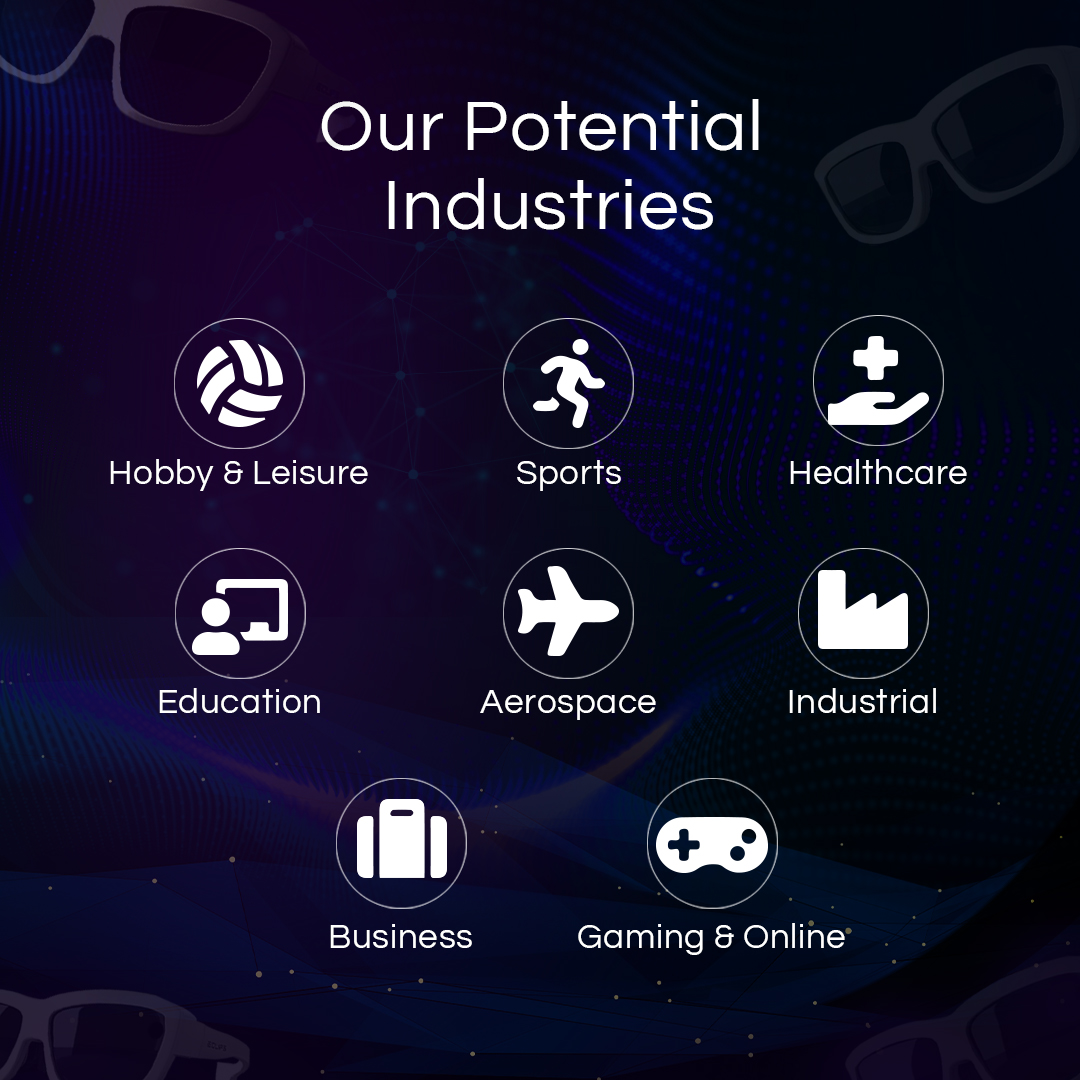 Our goal is to cross borders through affordable, high-end technology and make the world a better place. Here are the industries we aim to revolutionize through Mixed Reality. 

💻 Visit our website for more: ypsilonxholding.com 

#YpsilonX #MixedReality #BlockchainTechnology