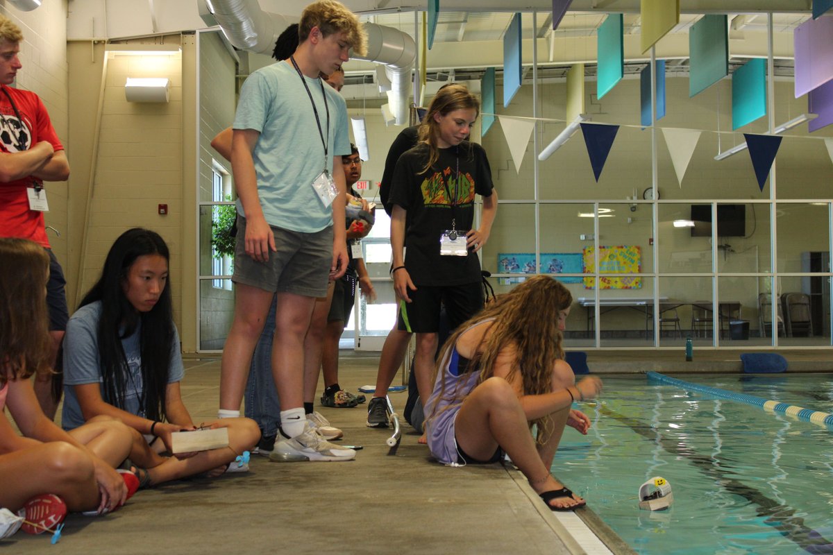 accel_ncssm's tweet photo. Morganton campers designed and built their own boats this week at the NCSSM Summer Accelerator program, and tried them out at the Aquatic Center.
 #SummerAccelerator #NCSSMSummer https://t.co/p8pUNBCHqr