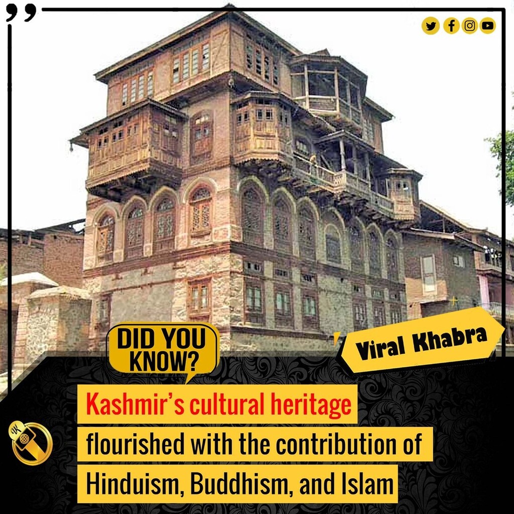 viralkhabra's tweet photo. Did You Know this interesting fact?
.
.
#DidYouKnowVK
#didyouknow #millions #possiblefact #jammu #Kashmir #Srinagar #maharaja #jammucity #jammudiaries #jammuandkashmirtourism #heritage #hinduism #bhuddism #islam https://t.co/NJgEU3aIqV