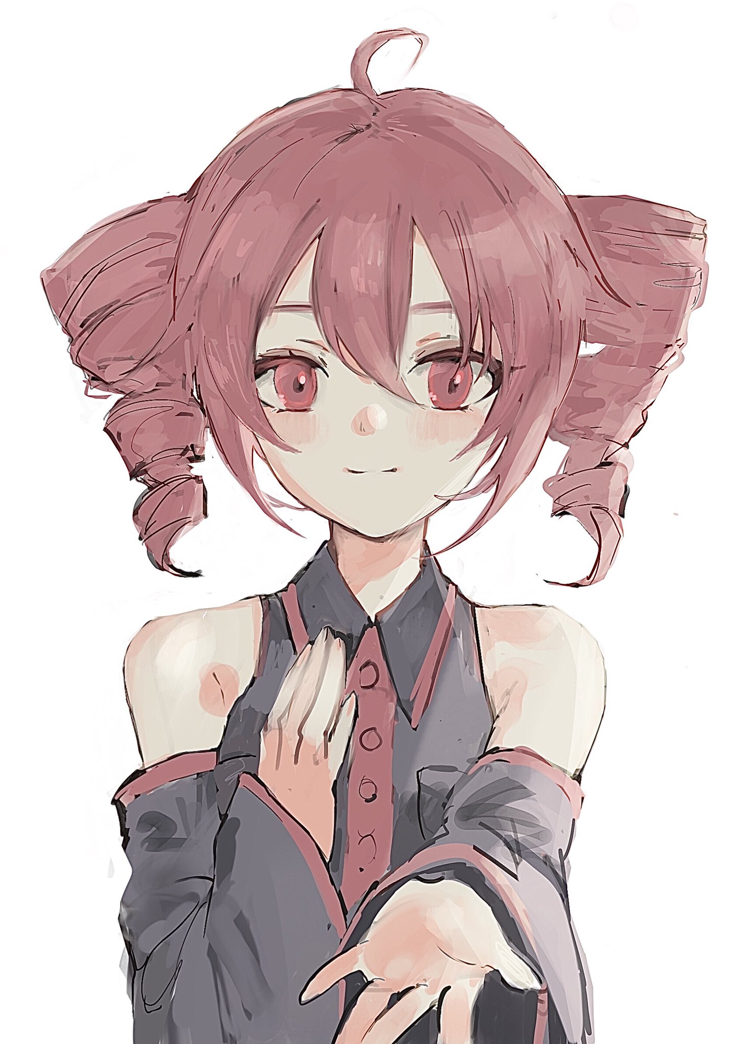 ☆手描きイラスト ボーカロイド 重音テト 2 サイズ要確認 同人手描きイラスト 重音テト 制服⁄検 初音ミク ボカロ UTAU