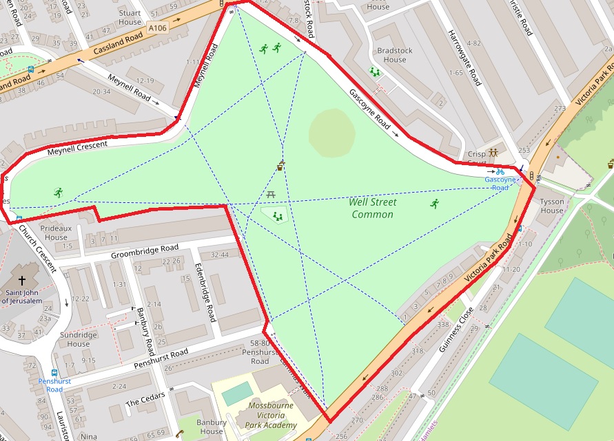 Intelligence has been received that a UME is due to take place on Well St Common. A Sec 35 Dispersal Order has been authorised from 1800hrs 23JUL22 - 1759hrs 25JUL22. CAD 4140 23JUL22 refers.