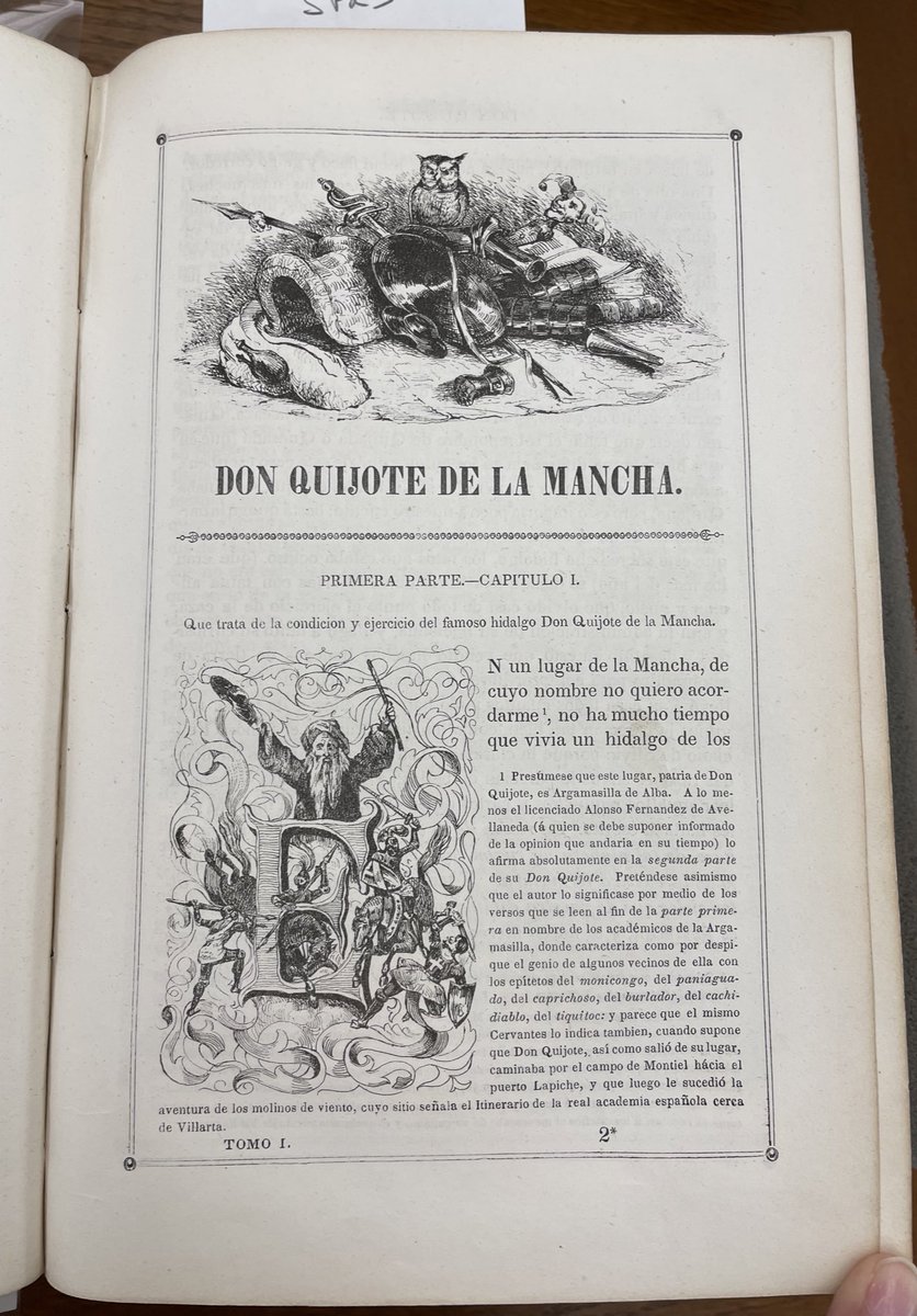 Fue una sorpresa saber que esta edición de DonQuijote perteneció al 26avo Presidente de los Estados Unidos y su esposa (ver el estampado de la página de guarda del libro). @QuixotePod @ana_alaguna @Bibliophilenick @quijoteduca @Barataria1615 @of_cervantes @InstCervantes