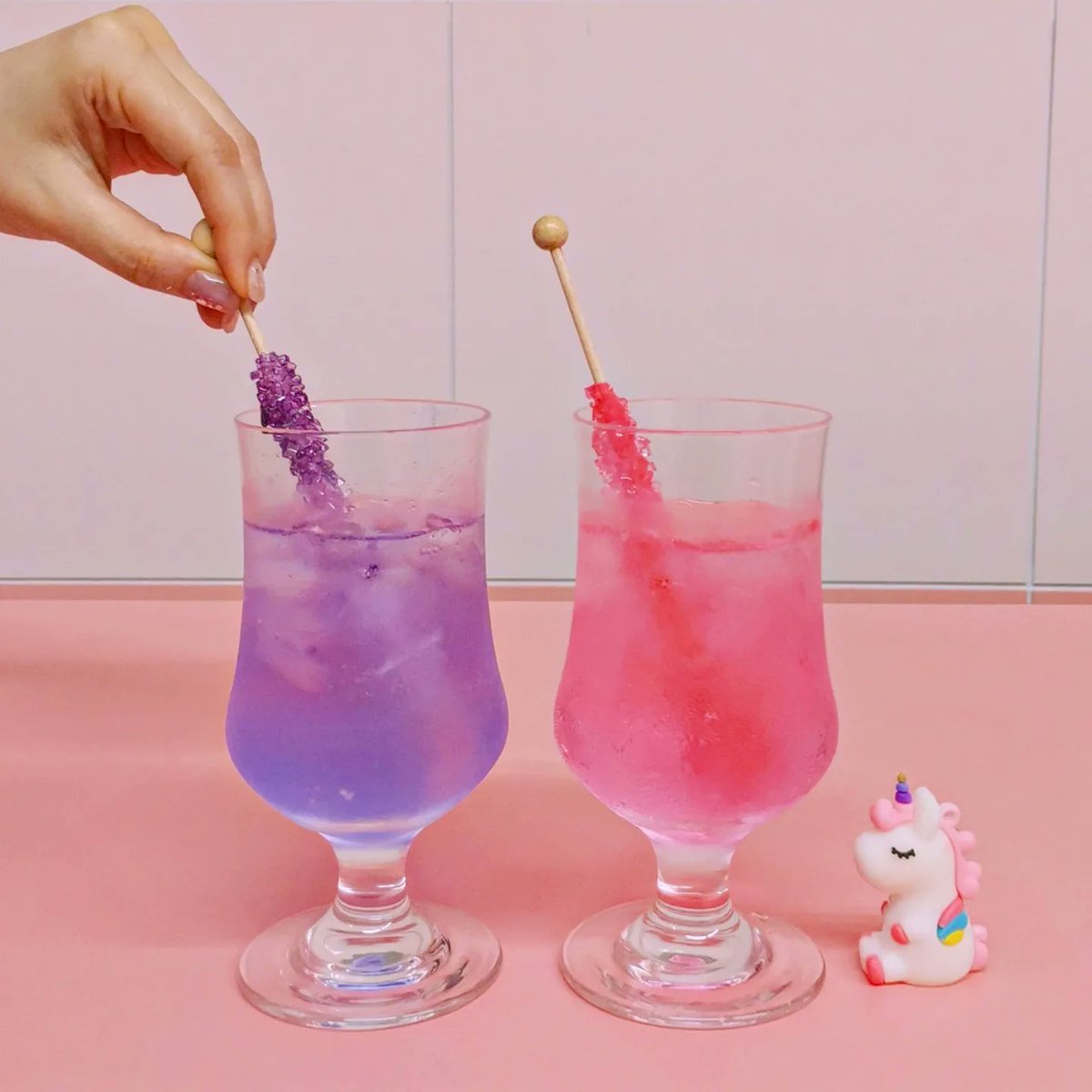 クリスタルロックキャンディを、炭酸水に入れて…❤ めちゃくちゃ