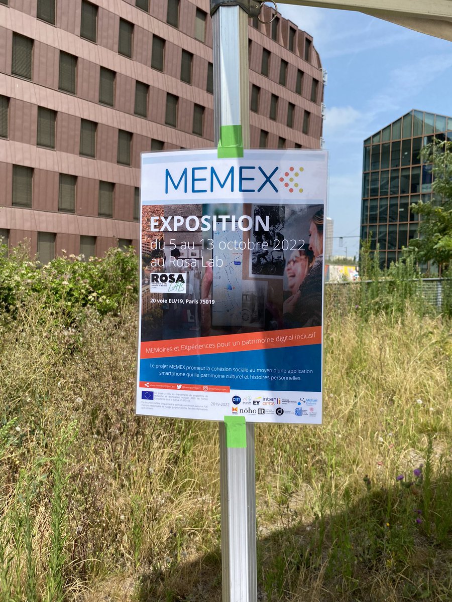 MemexProject's tweet image. 👉🏽Local neighbourhood event in Paris today, come and meet the MEMEX partners from the Paris Pilot! 

@SmartCityParis @MCA_EU 
#MEMEXproject #ParisPilot