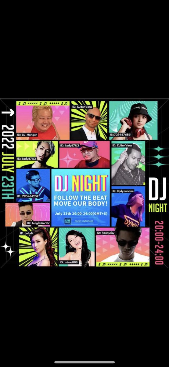 BIGO LIVE GlOVAl MUSIC LIVE HOUSE23時40分からです😄