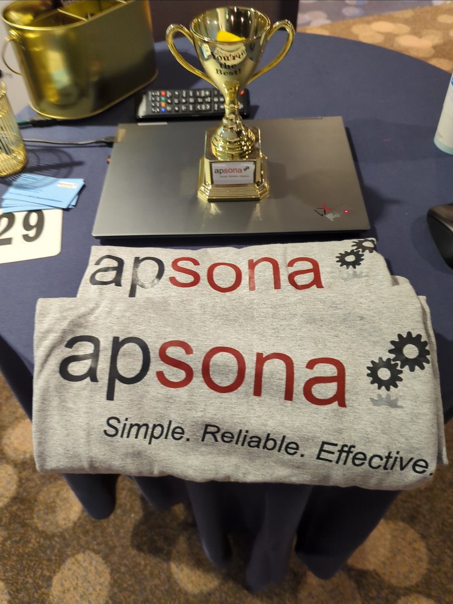 justinbarss's tweet photo. Today is the final day for @apsons #EveryAdmin challenge @WITnessSuccess #WITConf22 ! New incentive if you can beat 1min30sec, you can also win our vintage Apsona t-shirt! https://t.co/QAfSblASNh