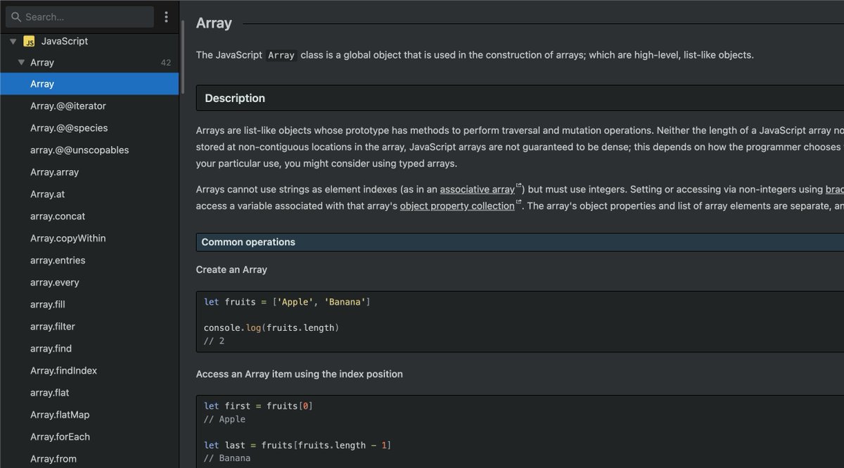 midudev's tweet image. TODA la DOCUMENTACIÓN que necesitas para PROGRAMAR, en un sólo sitio.
📖 Lenguajes, frameworks, bibliotecas...
📅 Siempre actualizadas
🔍 ¡Busca en todas a la vez!
📴 Funciona sin conexión
🌓 Modo claro/oscuro
🆓 Completamente gratis
➡️ Disponible en devdocs․io