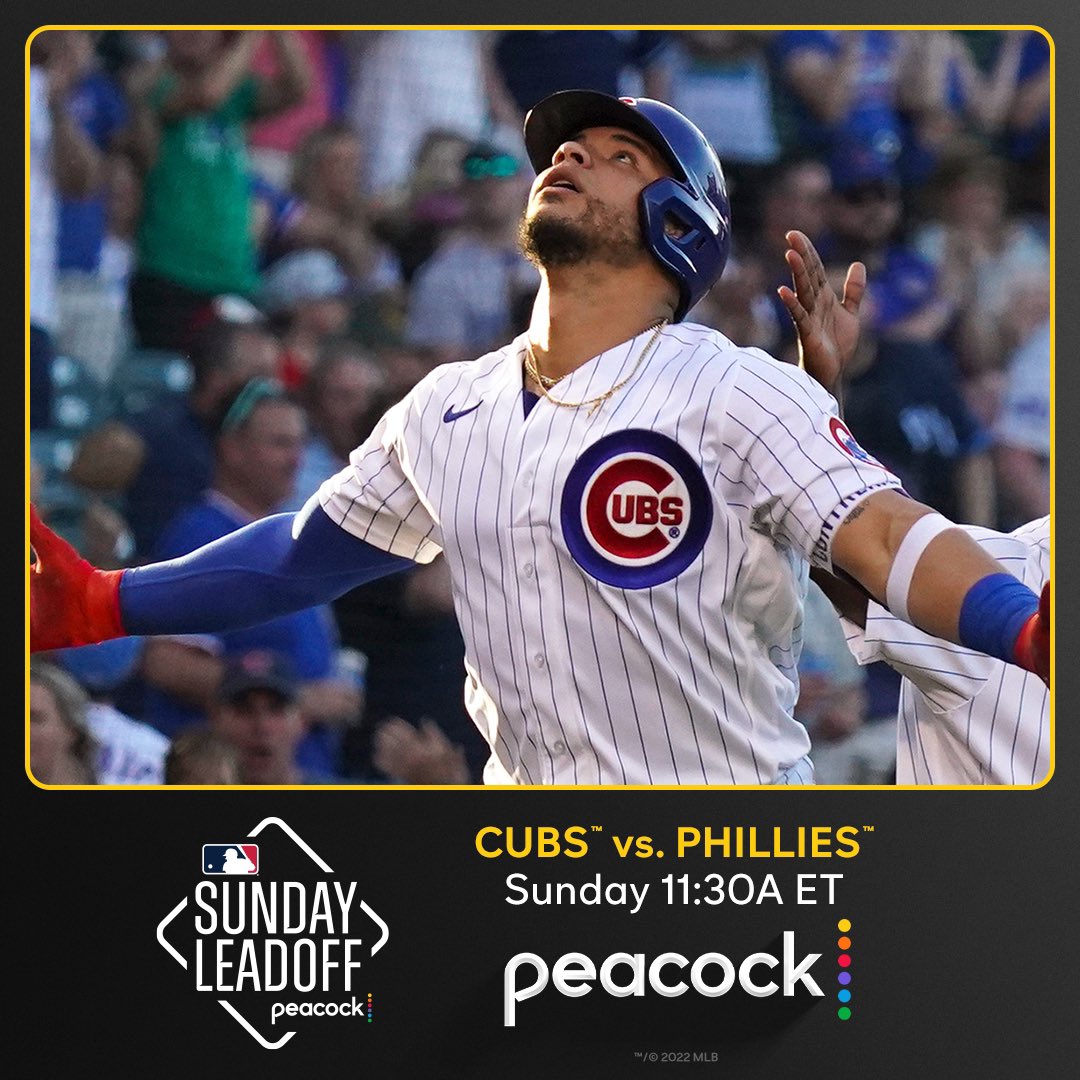 donnynavarro24's tweet photo. #sponsored Go, Cubs, Go!🐻🐻🐻Catch the game Sunday at 12:00PM ET on @peacocktv. Watch with me: https://t.co/7oQNfqSZ41 #mlbsundayleadoff #Cubs #FlytheW @nbcsathletes @nbcsports https://t.co/8LRm0PnWTd