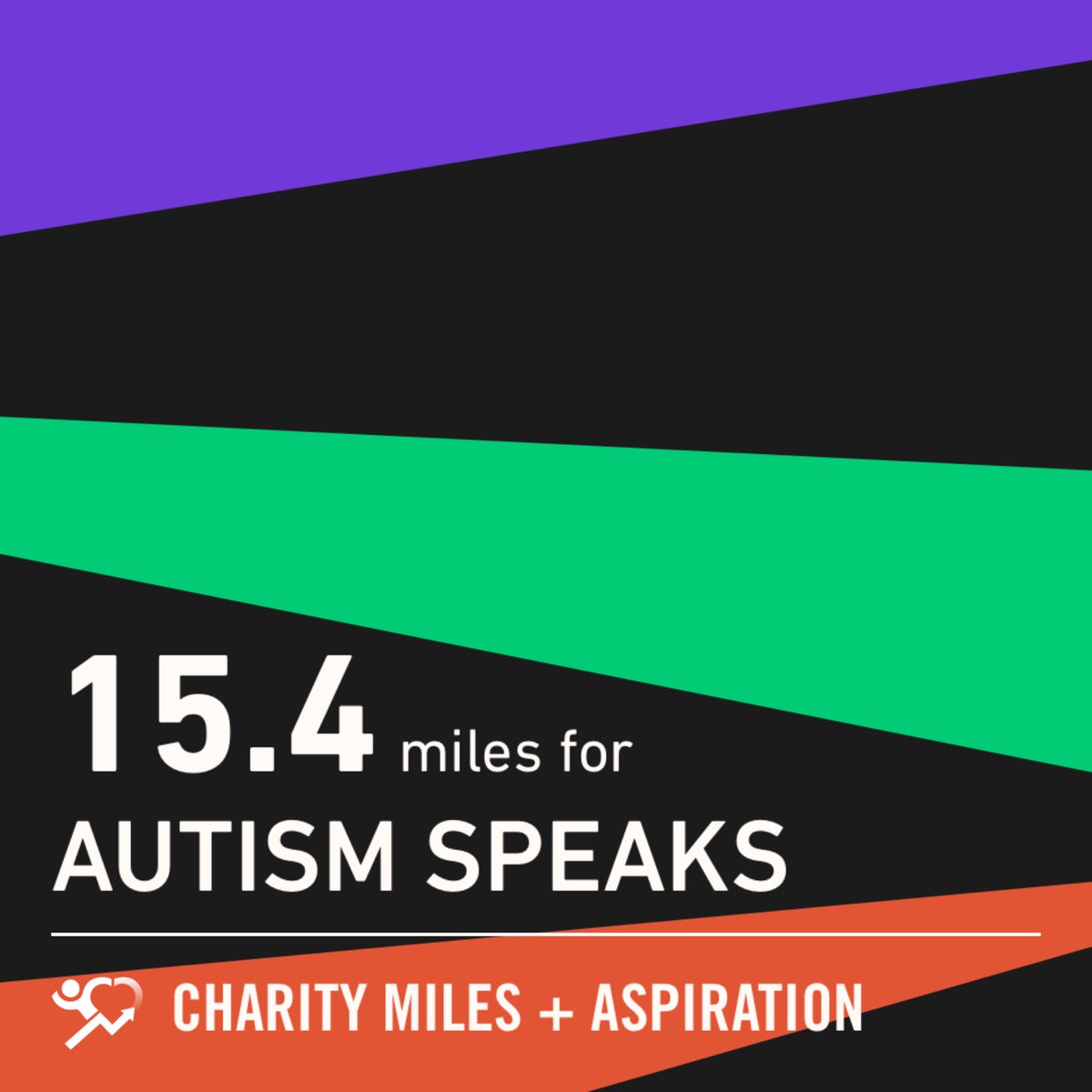 HHGStudio's tweet photo. 15.4 @CharityMiles for @autismspeaks. https://t.co/pkqirB83Pt