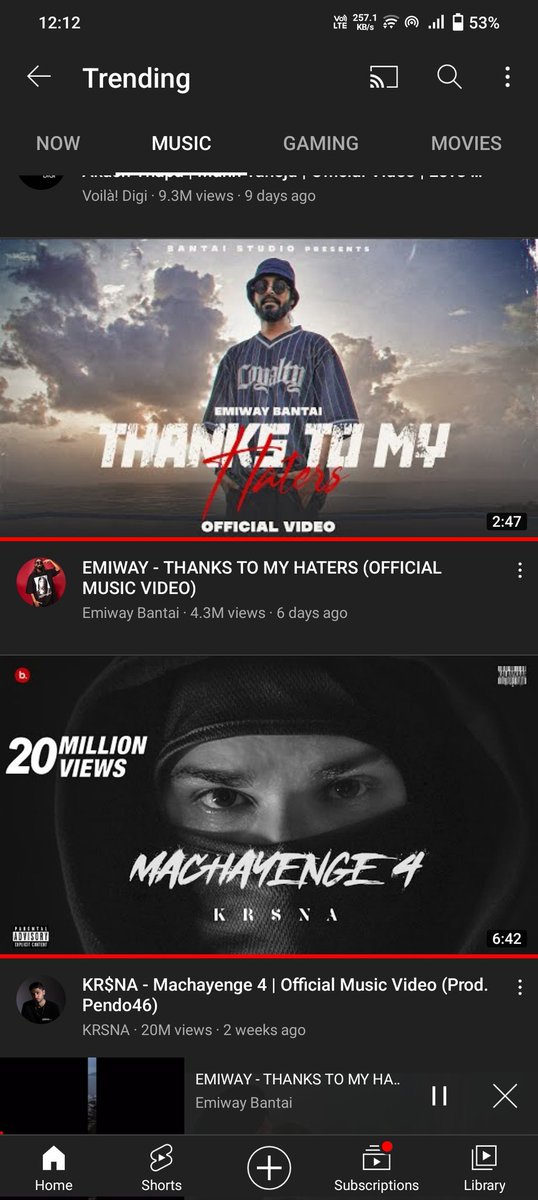 RoyalRumbleBoy's tweet photo. Emiway's thanks to my haters trending over Pinky's machayenge 4 🤪😅
#emiway #emiwaybantai #thankstomyhaters
@emiwaytweets @Emiway_FC https://t.co/i9ya4cKOn0