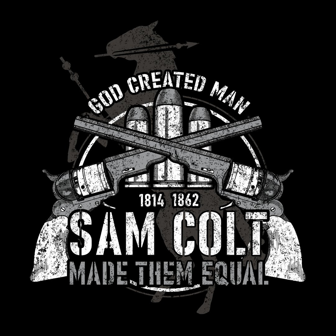 Wethepeoplehols's tweet photo. “They say God made man, but Sam Colt made them equal.”
https://t.co/CxLi3i6ju2
Check out our full line of 100% USA made patriotic shirts at the link above. 🇺🇸
#colt #samcolt #guntee #firearms #pewpew #patriotictee #patriotism #madeinusa #americanmade https://t.co/4zxRxgz8iC