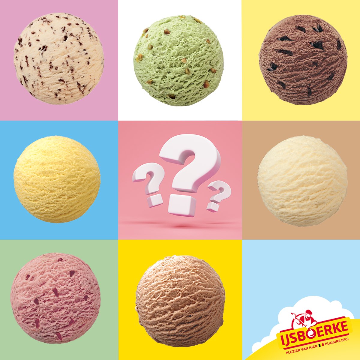 #WISTJEDAT: In juli ook ‘Creative Ice cream flavors Day’ op de agenda staat? Op onze nieuwe IJsboerke website 👉 ijsboerke.be/nl/smullen kun je nu al smullen van maar liefst 98 IJsboerke ijsjes, maar welke knotsgekke smaak mag van jou onze wereld van plezier nog vervoegen? 🤩