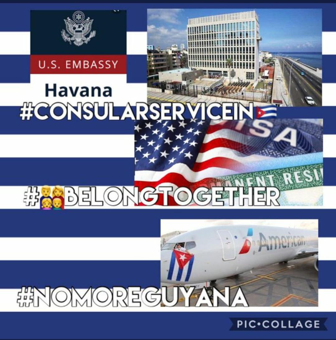 #DATECFRP #ConsularServicesInCuba #CFRP #NoMoreGuyana #ConsularServicesInCubaAllCategories <a href="/WHAAsstSecty/">Bureau of Western Hemisphere Affairs</a> <a href="/POTUS/">President Donald J. Trump</a> <a href="/Cartajuanero/">Juan S. Gonzalez</a> <a href="/USEmbCuba/">Embajada de los Estados Unidos en Cuba</a> <a href="/USCIS/">USCIS</a> <a href="/SecMayorkas/">ARCHIVED: Secretary Alejandro Mayorkas</a> <a href="/SecBlinken/">Secretary Antony Blinken</a> <a href="/StateDept/">Department of State</a>