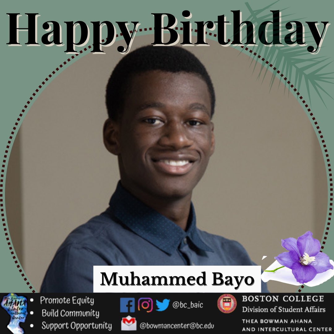 BC_BAIC's tweet photo. Help us to wish a very special happy birthday to our OTE scholar Muhammed #birthdaycelebration #OTEscholar #julybirthdays #borninjuly #OTE #summerbirthday #celebration #boston #bostoncollege #bc_baic https://t.co/NmnpG0AD29