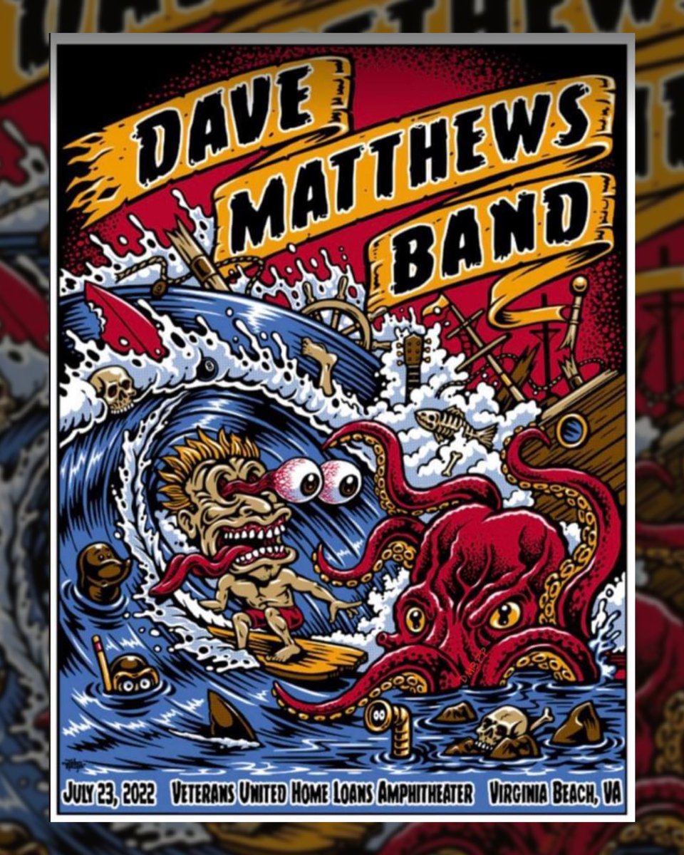 Tonight’s DMB Virginia Beach poster by <a href="/JimboPhillips1/">Jimbo Phillips</a>