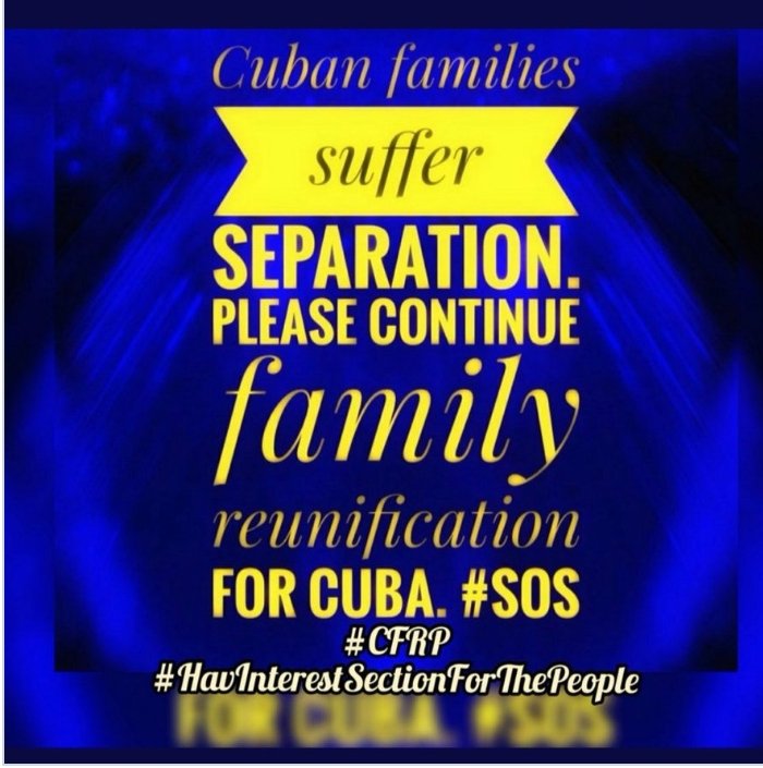 La familia necesita reunificar , citas para todos en la Habana #DATECFRP #ConsularServicesInCuba #CFRP #NoMoreGuyana #ConsularServicesInCubaAllCategories <a href="/WHAAsstSecty/">Bureau of Western Hemisphere Affairs</a> <a href="/POTUS/">President Donald J. Trump</a> <a href="/Cartajuanero/">Juan S. Gonzalez</a> <a href="/USEmbCuba/">Embajada de los Estados Unidos en Cuba</a> <a href="/USCIS/">USCIS</a> <a href="/SecMayorkas/">ARCHIVED: Secretary Alejandro Mayorkas</a> <a href="/SecBlinken/">Secretary Antony Blinken</a> <a href="/StateDept/">Department of State</a>