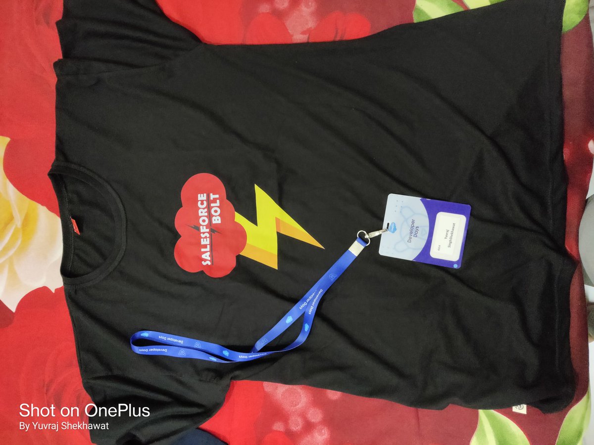 yuvrajsinghshe4's tweet photo. thanks for amazing a swag ❤️ #swagwinner #SalesforceDevDays #salesforceBolt @SalesforceBolt @iamKapilBatra https://t.co/OGYDVUcSBX