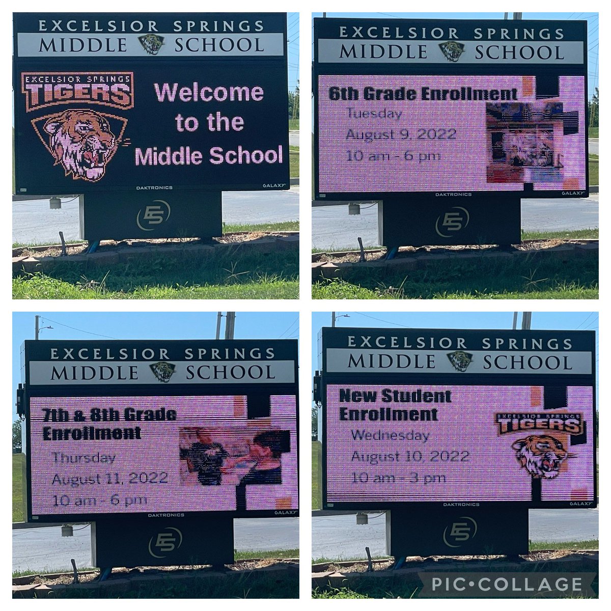 If you have a new student enrolling at Excelsior Springs Middle School please contact Mrs. Williams and she let you know everything you need to get back to school this year. Essd40.com for contact information.