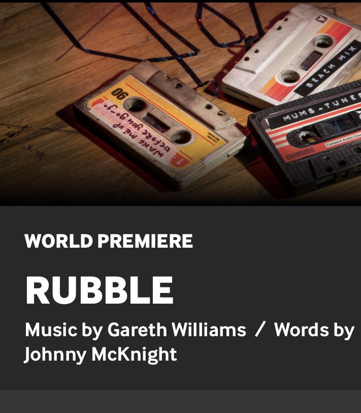 Next up Rubble - delighted to be working with such a talented group of young people  at #scottishopera #rubble