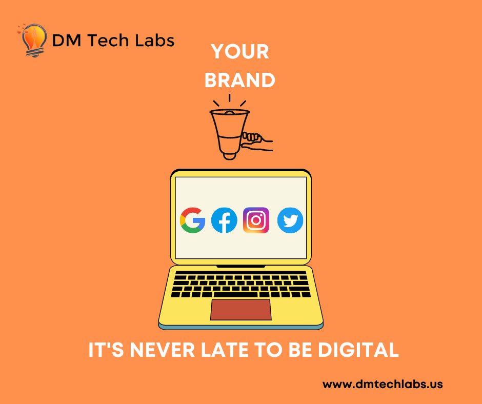dmtechlabs's tweet photo. it's never too late to start off. Let us guide you better with strategy and creatives that speak the right value for your brand.#branding #Digital #digitalmarketingservices #USA #dmtechlabs https://t.co/JeCQDbWkmR