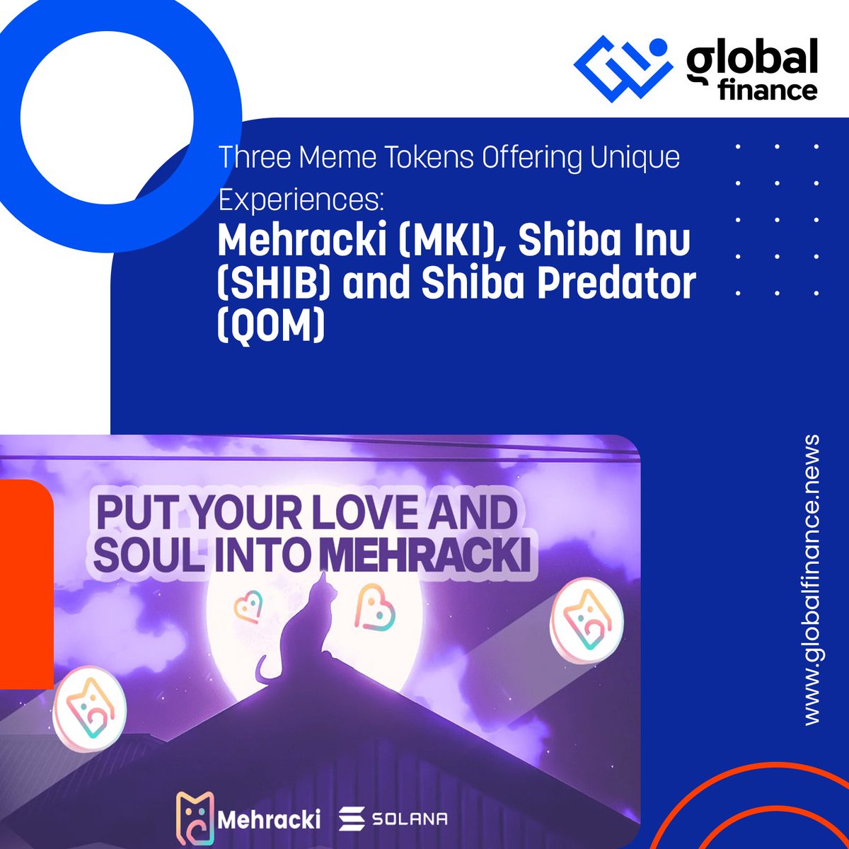 globfinanceoff's tweet photo. Three Meme Tokens offering unique experiences:
Mehracki(MKI), Shiba Inu(SHIB) and Shiba Predator(QOM).πΈπ₯π₯π₯
π° https://t.co/LKaj6sW2BD
#mehrackitoken #shibainu #shibapredator #memetokens #cryptoinvestor https://t.co/CLQRiW4PlD