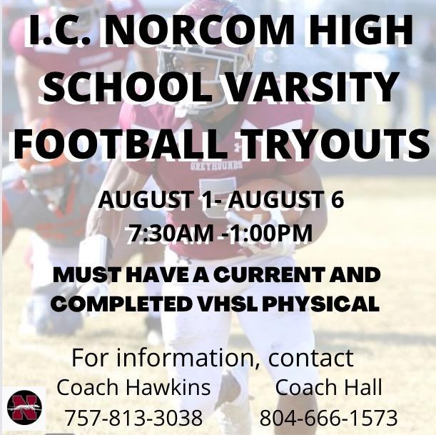 2022 Football season is here!!! Come be part of a Program that's Back and Better‼️📚🏈💍🐶 W.I.N 'Whatever Is Needed' @ICNorcomHigh @NorcomFootball