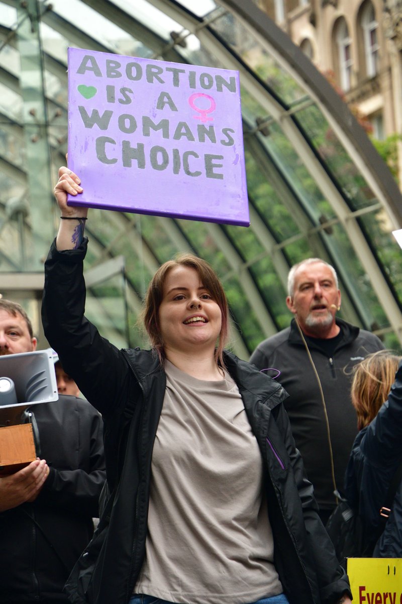 stephenjfyfe's tweet photo. When the hate preachers met some fantastically enthusiastic counter protestors in Glasgow's St Enoch's today.  These are the same people who target vulnerable women and staff at Sandyford and QEUH. https://t.co/A12gZ4IstL