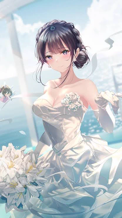 cute anime wedding dress ＡＮＯＲＡＫ on X: 