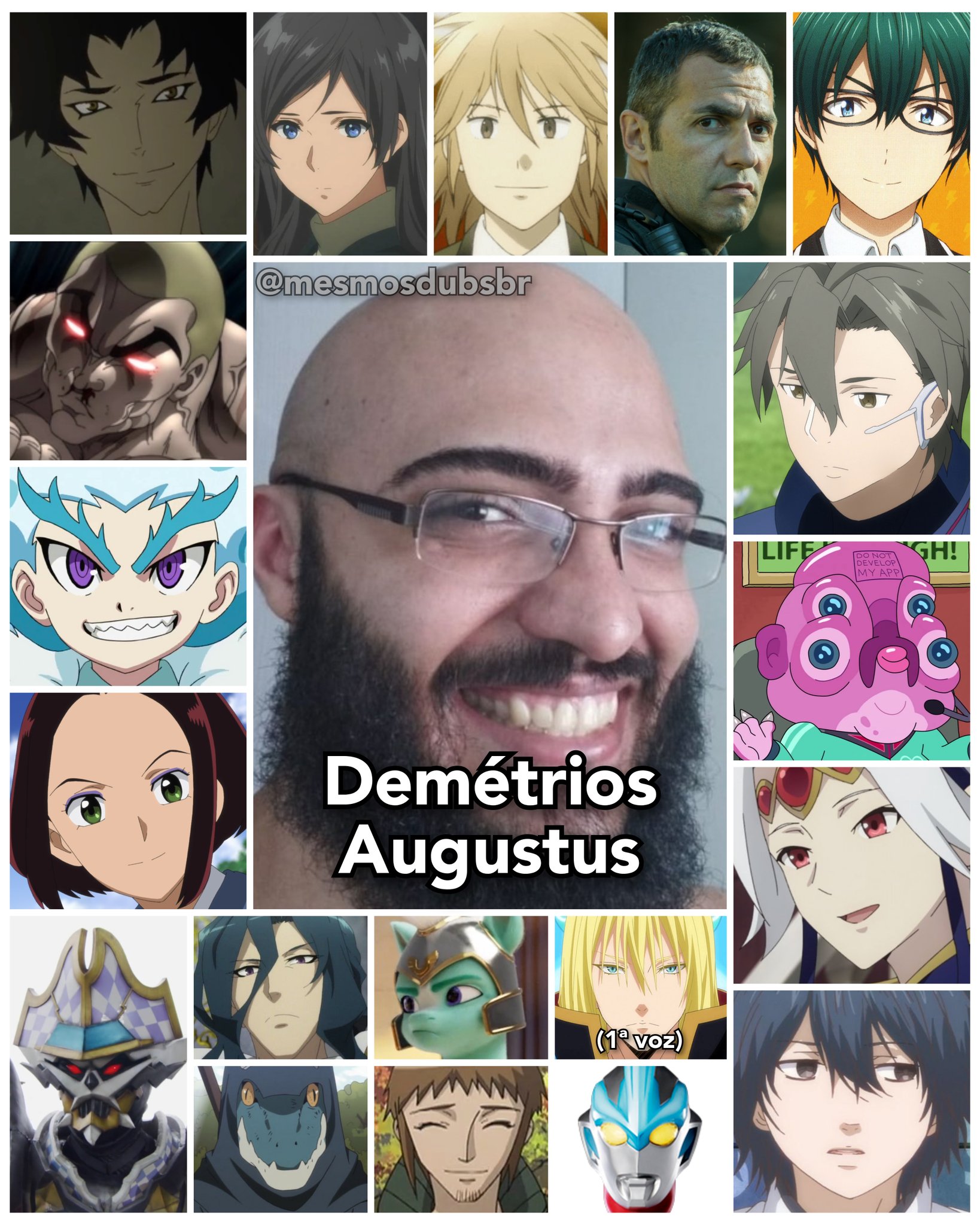 Personagens Com os Mesmos Dubladores! on X: Um ótimo profissional