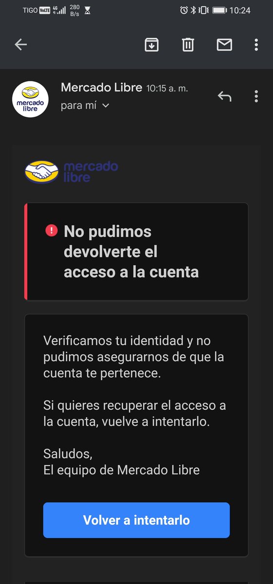 Musicoriodista's tweet photo. Señores @ML_Colombia llevo 1 semana sin mi cuenta, la he intentado recuperar 12 veces, y si quiero crear una nueva mi correo ya esta asignado y no puedo, podrian colaborar por favor? https://t.co/VNYpsaYDqF