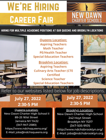 ldignewdawn's tweet photo. New Dawn is hiring! Open House July 27th. https://t.co/YuFapAJx62