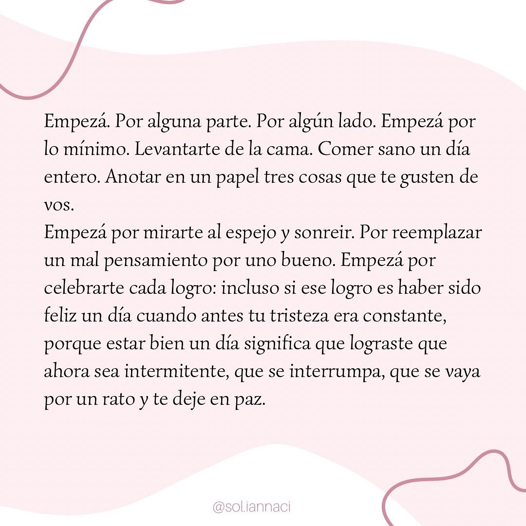 soliannaci's tweet image. Hoy te propongo que empieces❤️