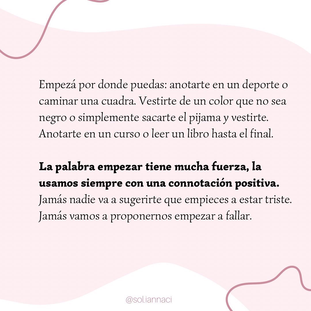 soliannaci's tweet image. Hoy te propongo que empieces❤️