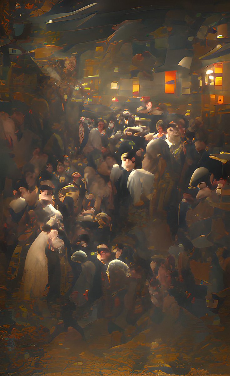 PerfectAIArt's tweet photo. “Crowded night streets”

#art #ai #AIart #ArtistOnTwitter #Artificial_Intelligence #painting https://t.co/IwTcUKh49e