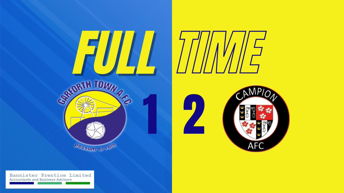 Full time in the @yorkshiretrophy final. @CampionAFC are the winners 🏆👏