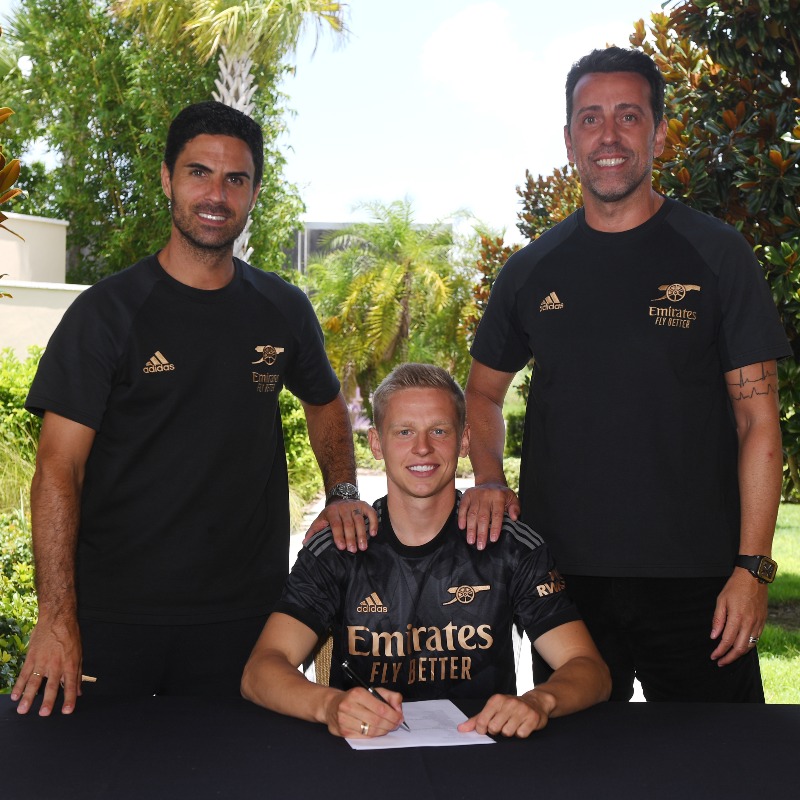 Arsenal's tweet photo. Our Zinchenko ❤️