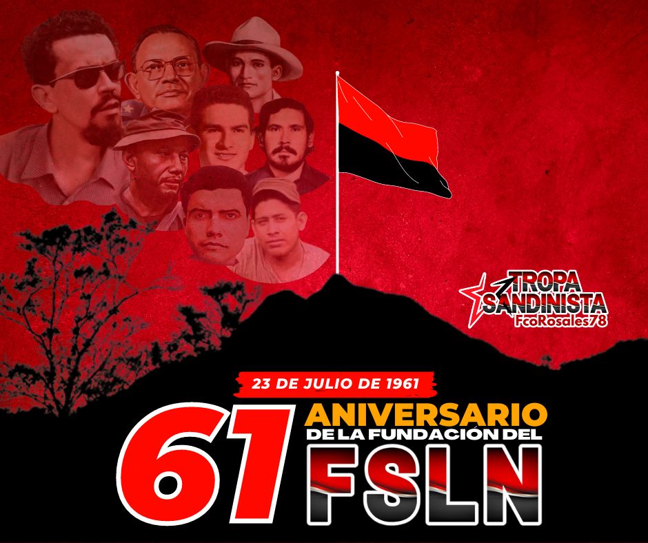 "Día Nacional del Estudiante Nicaragüense", en honor a las luchas del movimiento estudiantil universitario nicaragüense, realizada el 23 de julio de 1959, en la ciudad de León
Vivan los Héroes  y Mártires!
#TropaSandinista 
#FSLNVivanLosEstudiantes