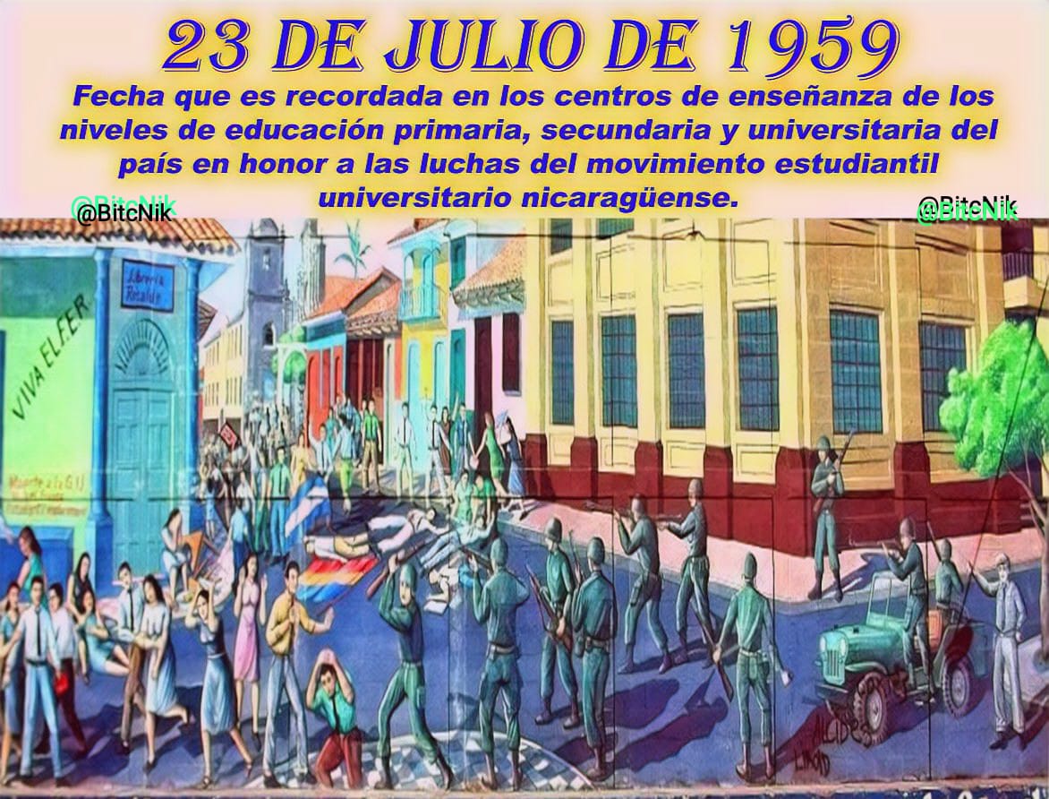 #Nicaragua #FSLNVivanLosEstudiantes
#TropaSandinista 
Día Nacional Del Estudiante...
Compromiso Sellado Con Sangre Del Movimiento Estudiantil...
#4319FuerzaDeVictorias Siempre Más Allá...