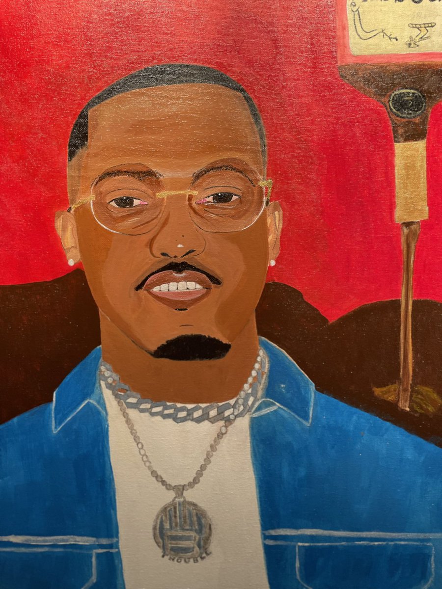 taffvangogh's tweet photo. Progress Update: “4LAA” #llskoob #trouble #blackart #lltrouble #BLACKARTIST #art #artislife #acrylicpainting #painting #ATL #Atlanta @TroubleDTE #artist https://t.co/MYFPAFkp9h