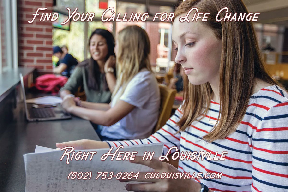 Your calling is right around the corner with CU Louisville! We have flexible classes, affordable rates and we're local to you!