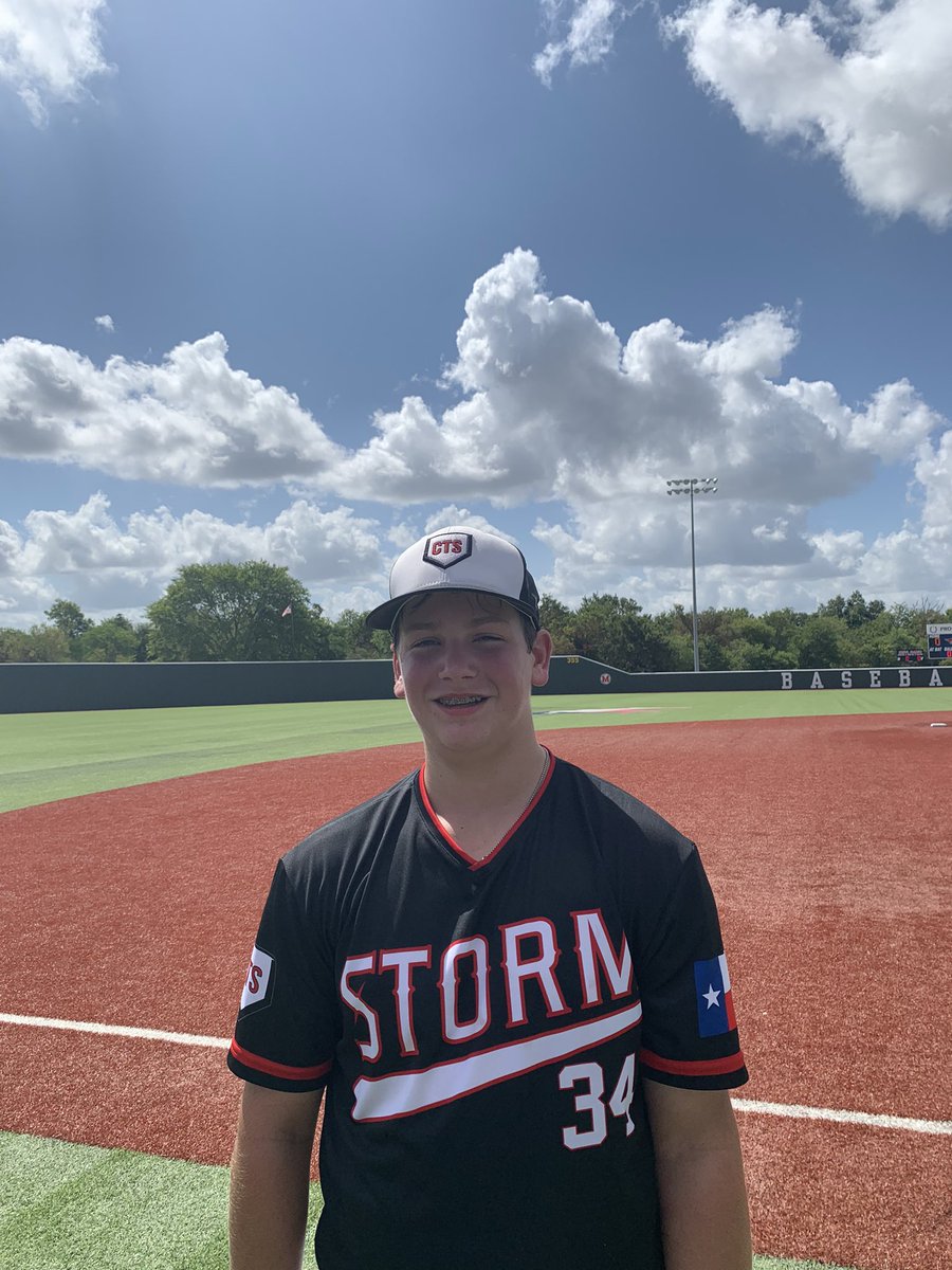 🔥Player of the Game🔥

Chance Konvicka (Fayetteville HS-2025)

3 IP, 5 K, 2 BB, 0 R
1-2, 1B, 2 RBI, HBP

Final Score:2-0
Cen Tex Storm 16U