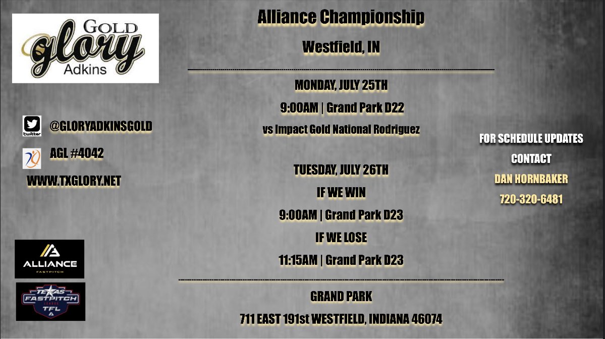 Schedule is OUT!! 👇🏼 Take a look at our day to day for The Alliance Championship Series #HalosUp